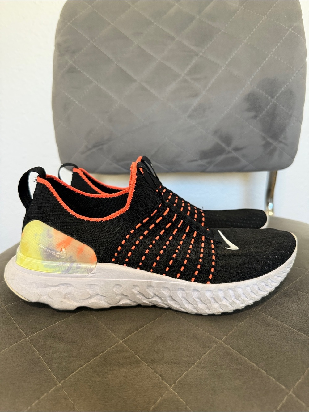 Nike React Phantom Run Flyknit 2 
 - Black with Orange Accents